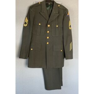 Vintage US ARMY Class A‎ Dress Uniform 38R w/pants 33x34